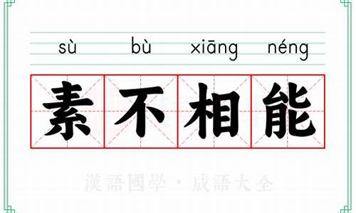 素不相能-素不相能打一数字